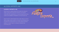 Desktop Screenshot of alegriakids.com